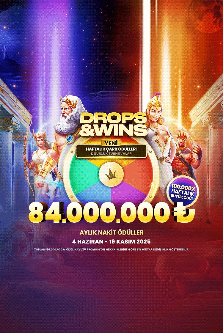 Drops and Wins mobile banner